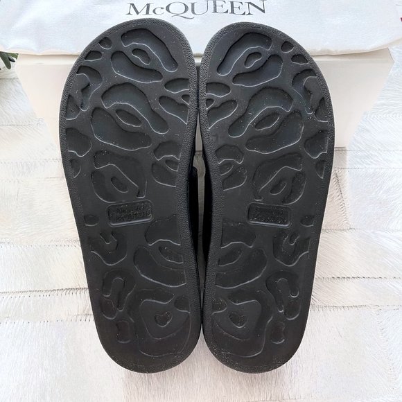 Alexander McQueen Black Leather Hybrid Sandals - Picture 15 of 16